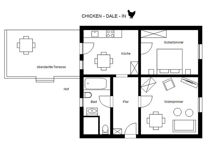Hen Coop In Complete House Mit Optionaler Sauna